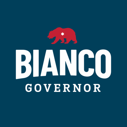 Chad Bianco Governor California Campaign Events Site Icon Blue Square
